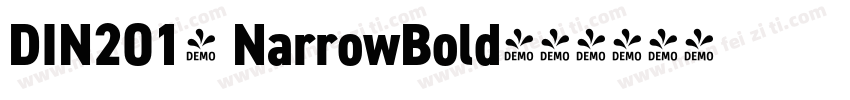 DIN2014 NarrowBold字体转换